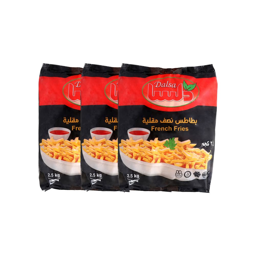 Papas pre-fritas Dalsa (3 x 2.5 kg / 5.5 lb) - Imagen 1