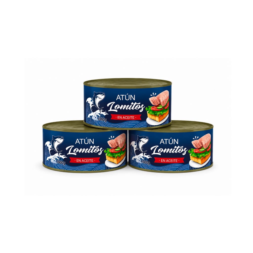 Lomitos de atún en aceite Lucy ( 3 x 1 kg / 2.2 lb) - Imagen 1