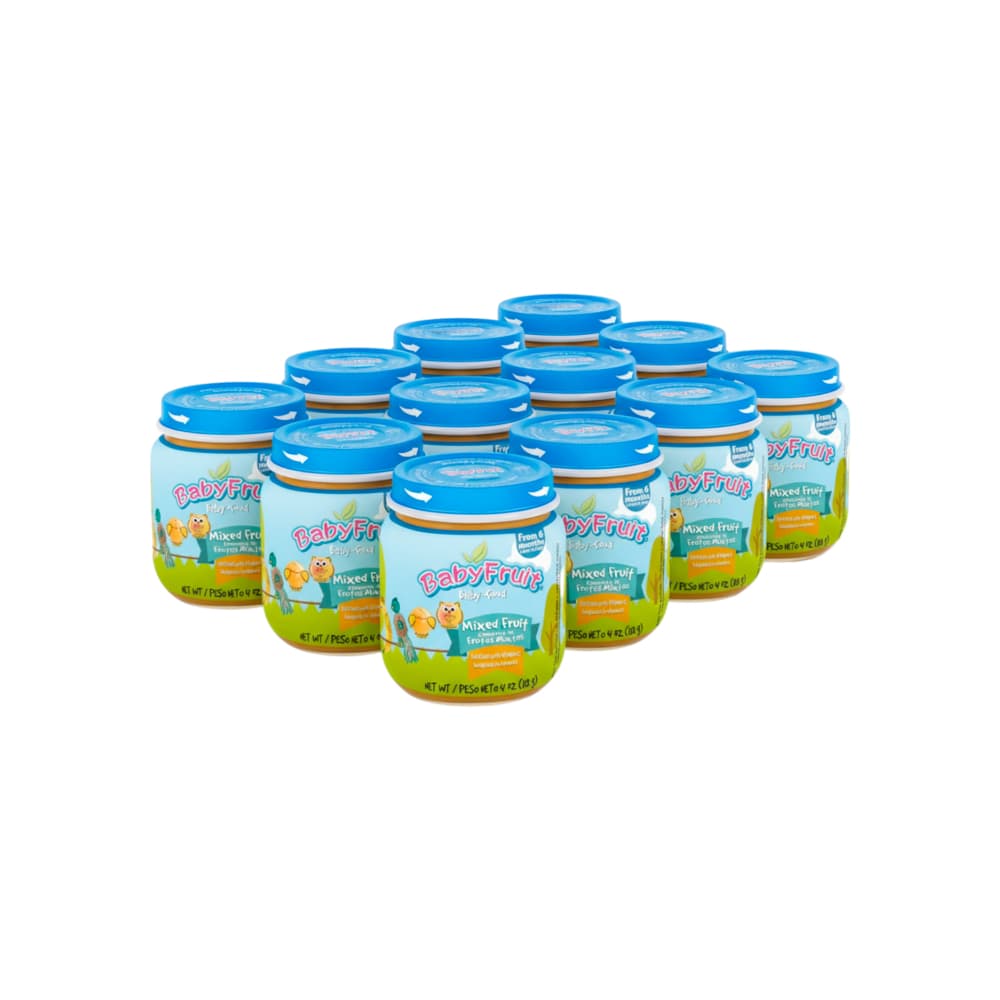 Compota de frutas mixtos Baby Fruit (12 x 113 g / 4 oz) - Imagen 1