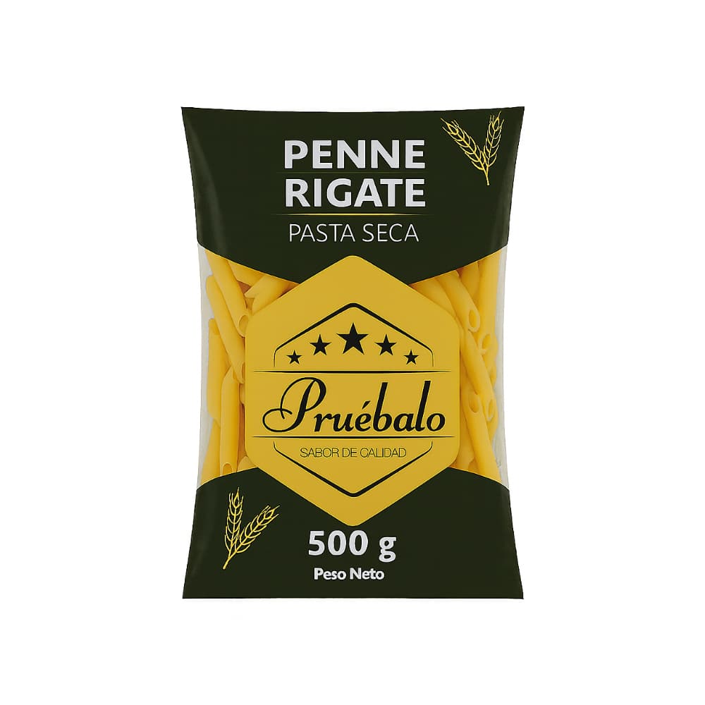 Pastas cortas -penne rigate- Pruébalo (500 g / 1.10 lb) - Imagen 1