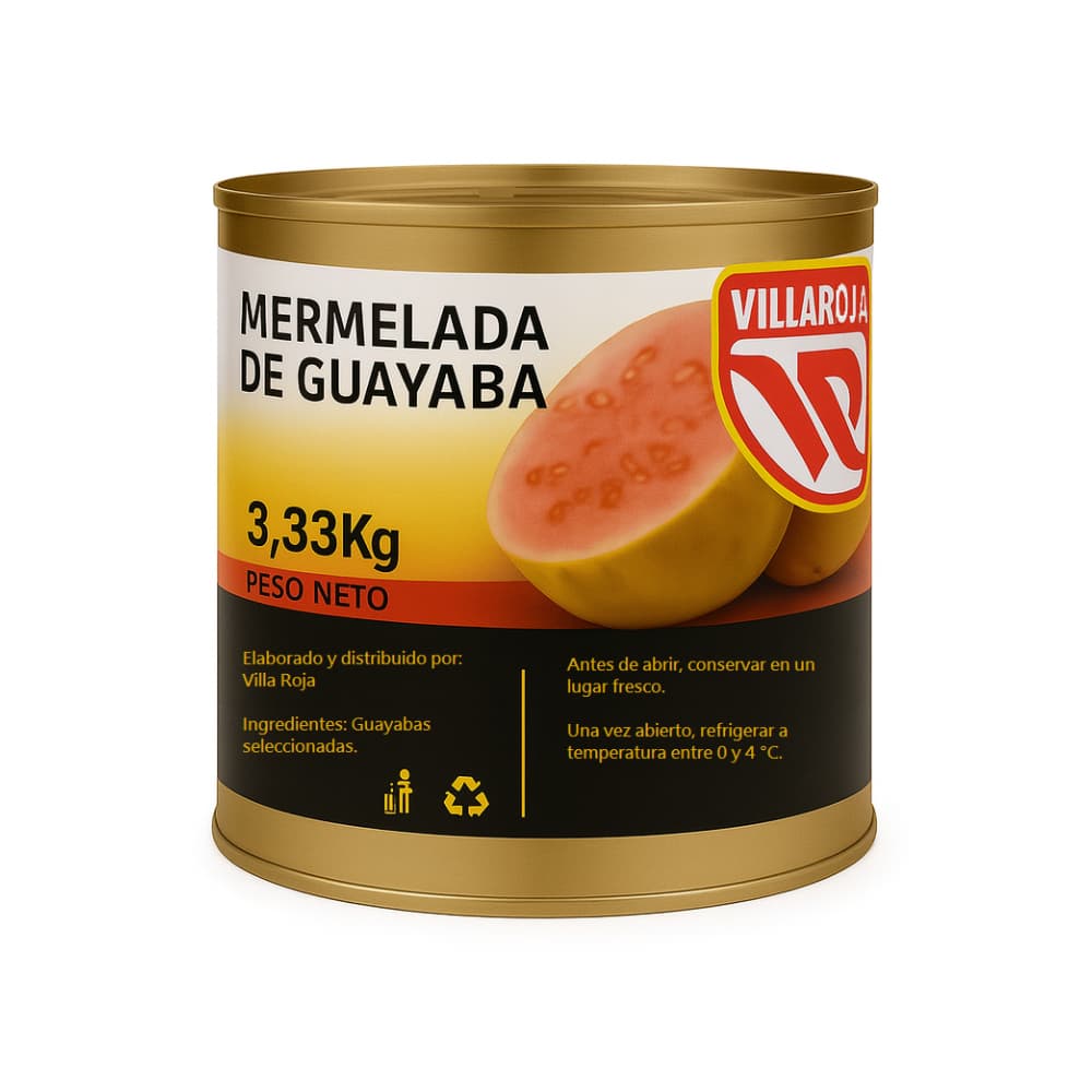 Mermelada de guayaba Villa Roja (3.33 kg / 7.3 lb) - Imagen 1