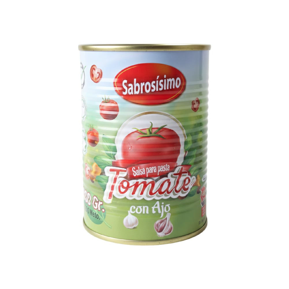 Salsa para pasta tomate con ajo Sabrosísimo (400 g / 14.1 oz) - Imagen 1