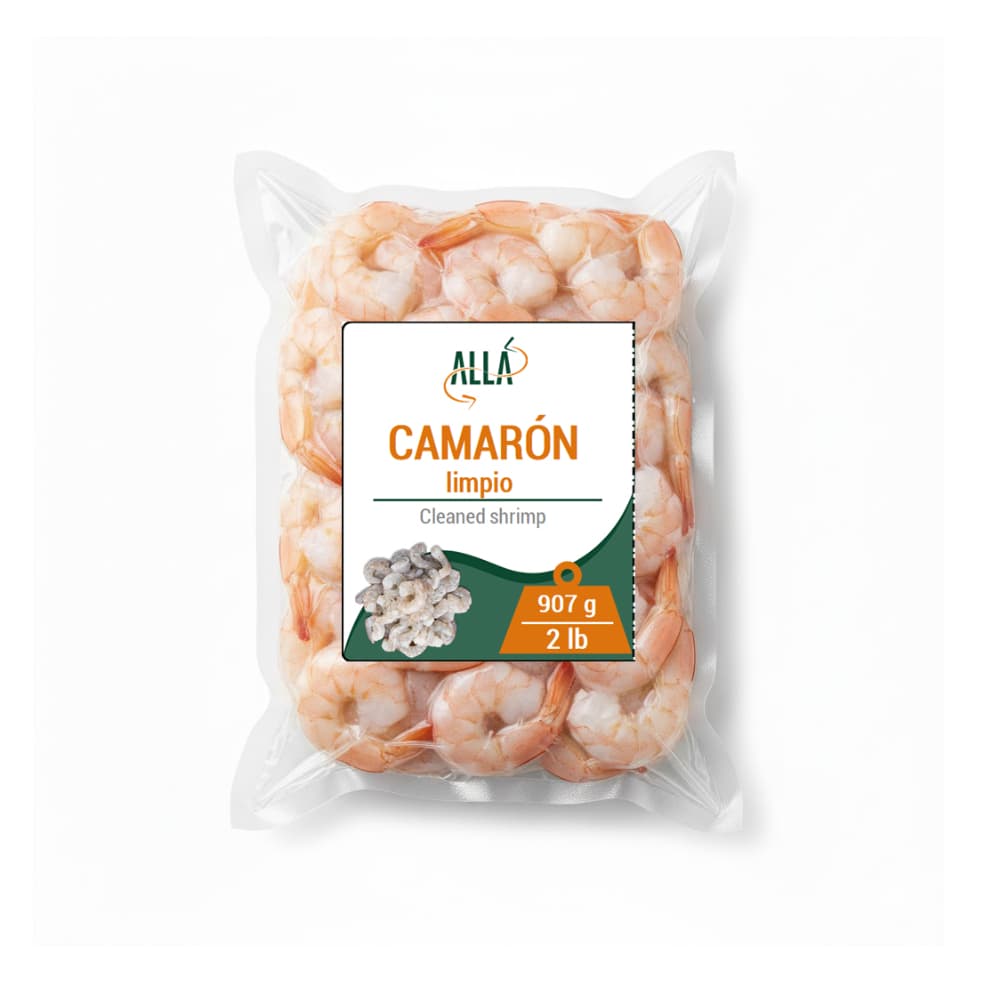 Camarón limpio ALLÁ (907 g / 2 lb) - Imagen 1