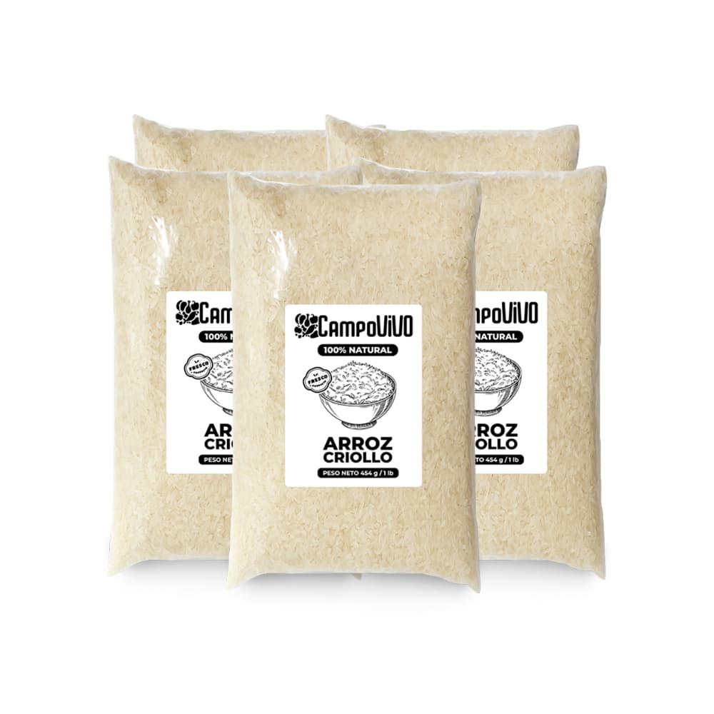 Arroz criollo Campo Vivo (5 x 454 g / 1 lb) - Imagen 1