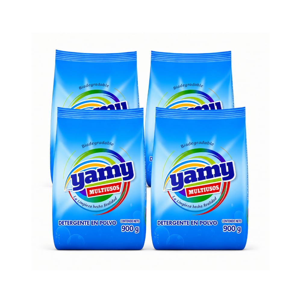 Detergente en polvo multiusos Yamy (4 x 900 g / 1.98 lb) - Imagen 1