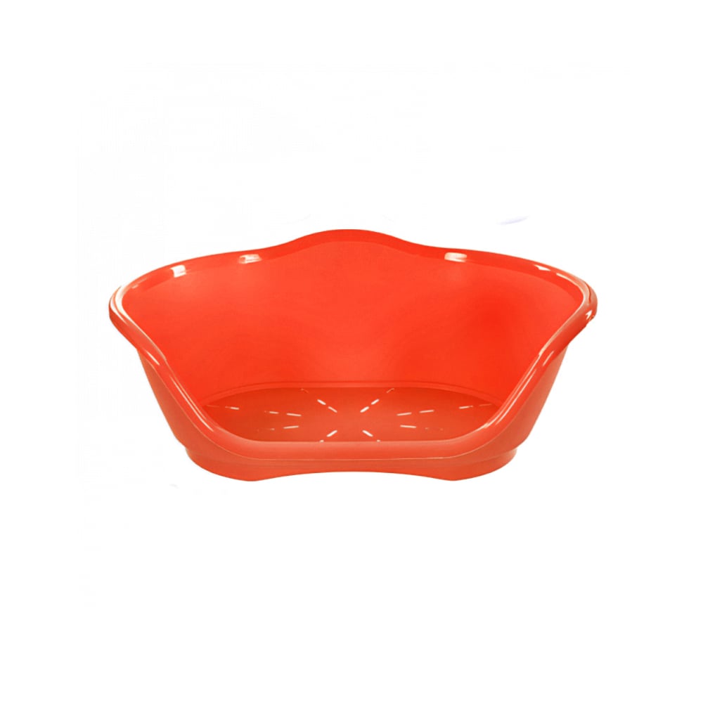 Cuna de plástico roja para mascotas de 65 cm x 41 cm Casa y Menaje - Imagen 1
