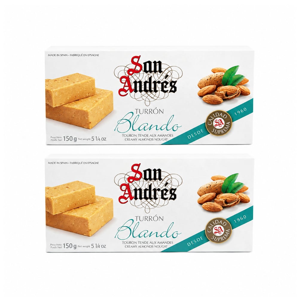 Combo: Turrón blando de almendras San Andrés ( 2 X 150 g / 5.29 oz) - Imagen 1