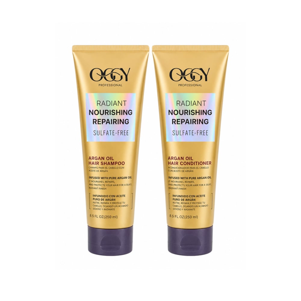 Set de champú y acondicionador con aceite de argán Ocgy Professional - Imagen 1
