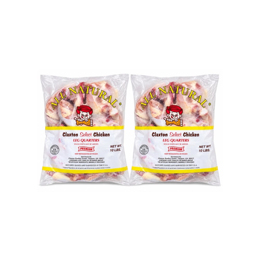Cuartos traseros de pollo Claxton Select ( 2 x 4.54 kg / 10 lb) - Imagen 1