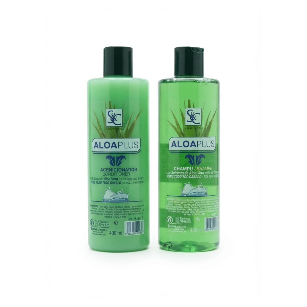 Juego de champú y acondicionador con extracto de aloe vera para todos los cabellos S&C Natural - Imagen 1