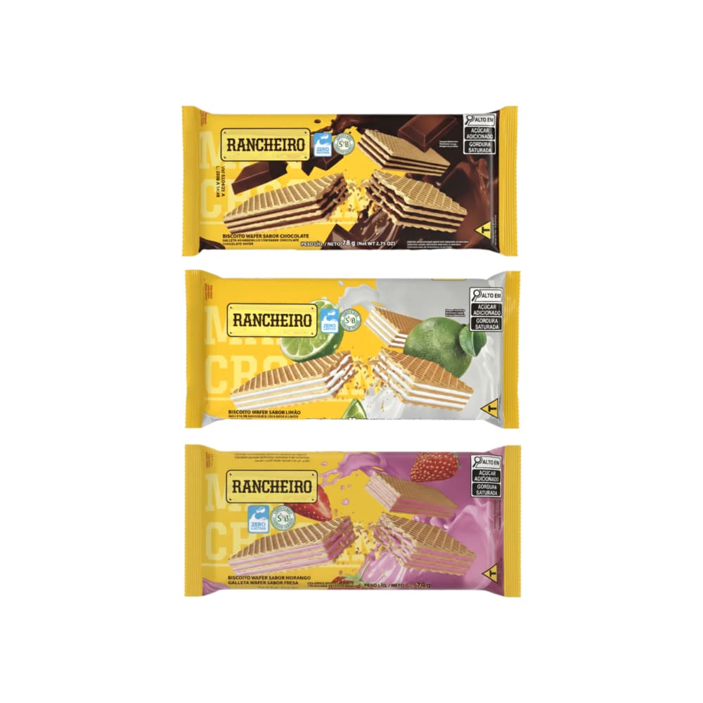 Sorbetos Rancheiro sabores: fresa, limón y chocolate - Imagen 1