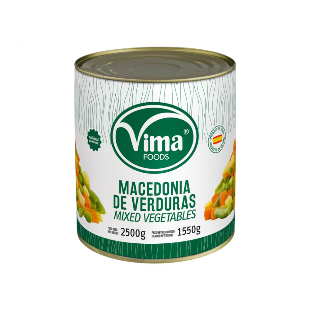 Macedonia de verduras Vima Foods (2.5 kg / 5.51 lb) - Imagen 1