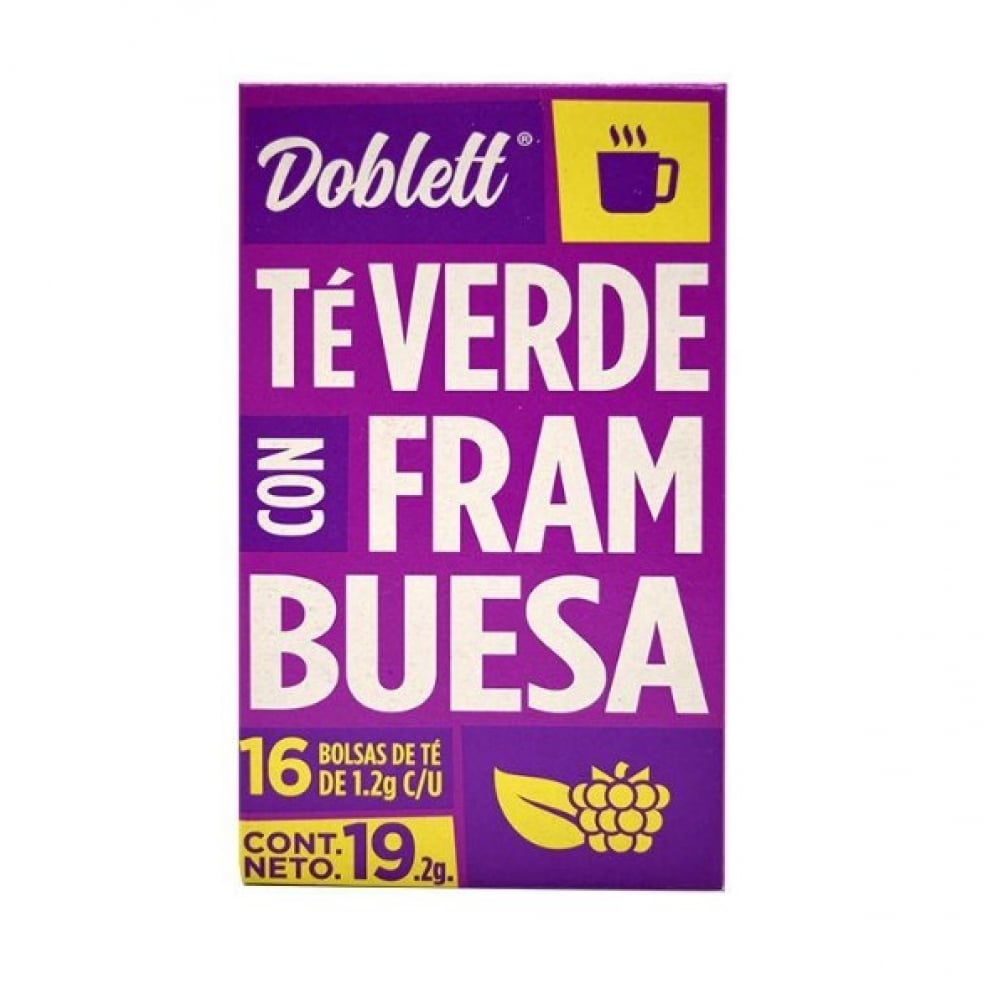 Té verde con frambuesa Doblett (19.2 g) - Imagen 1
