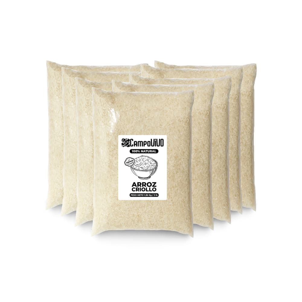 Arroz criollo Campo Vivo (8 x 1.36 kg / 3 lb) - Imagen 1