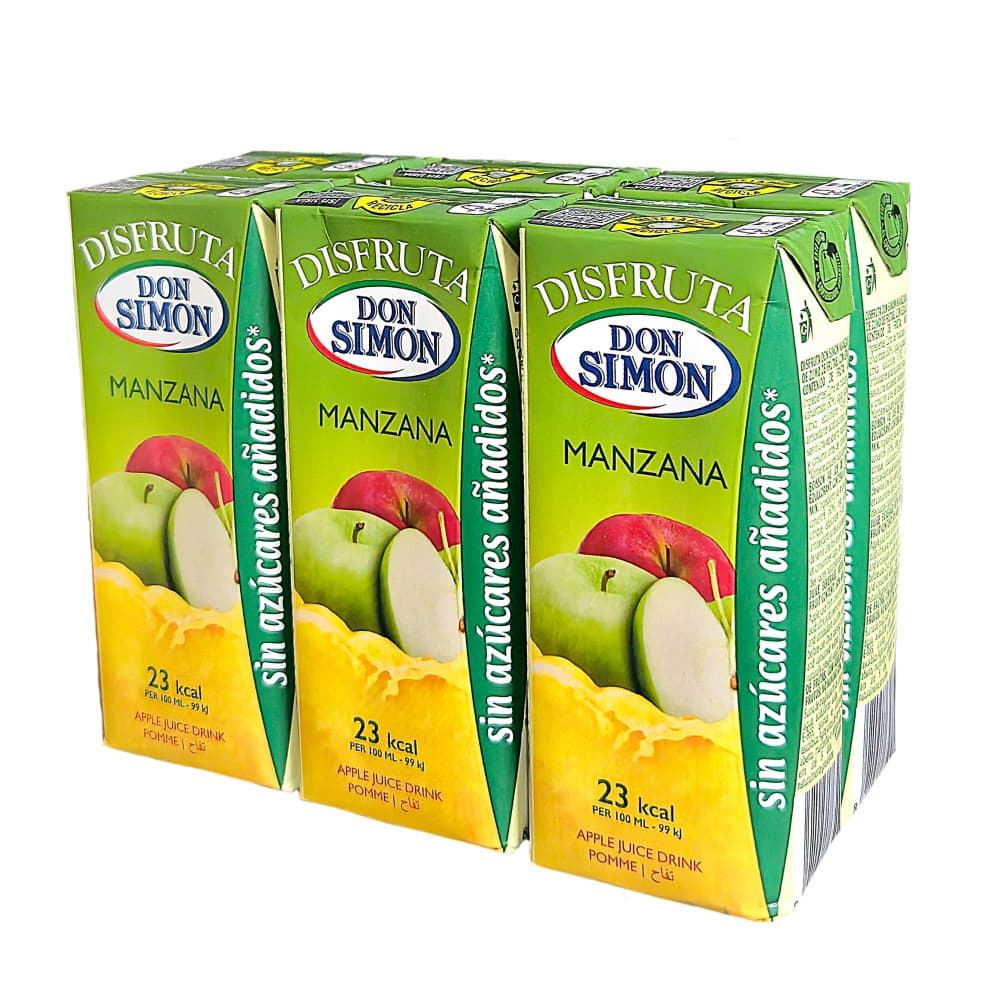 Jugo de manzana Don Simon (6 x 200 ml) - Imagen 1