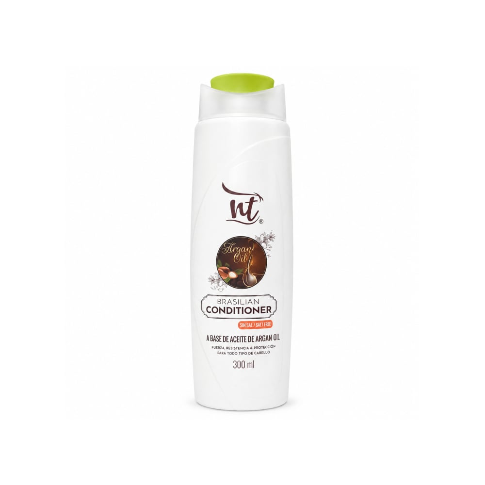 Acondicionador sin sal a base de aceite de argán Brazilian NT (300 ml / 10.1 fl.oz) - Imagen 1