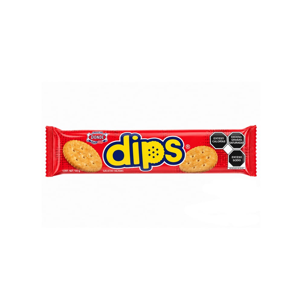 Galletas saladas sabor mantequilla Dips Dondé (143 g / 5.04 oz) - Imagen 1