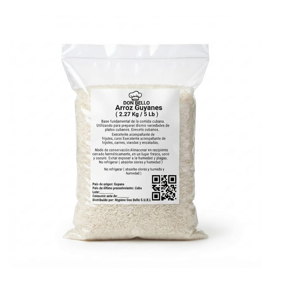 Arroz guyanes Don bello (2.27 kg / 5 lb) - Imagen 1