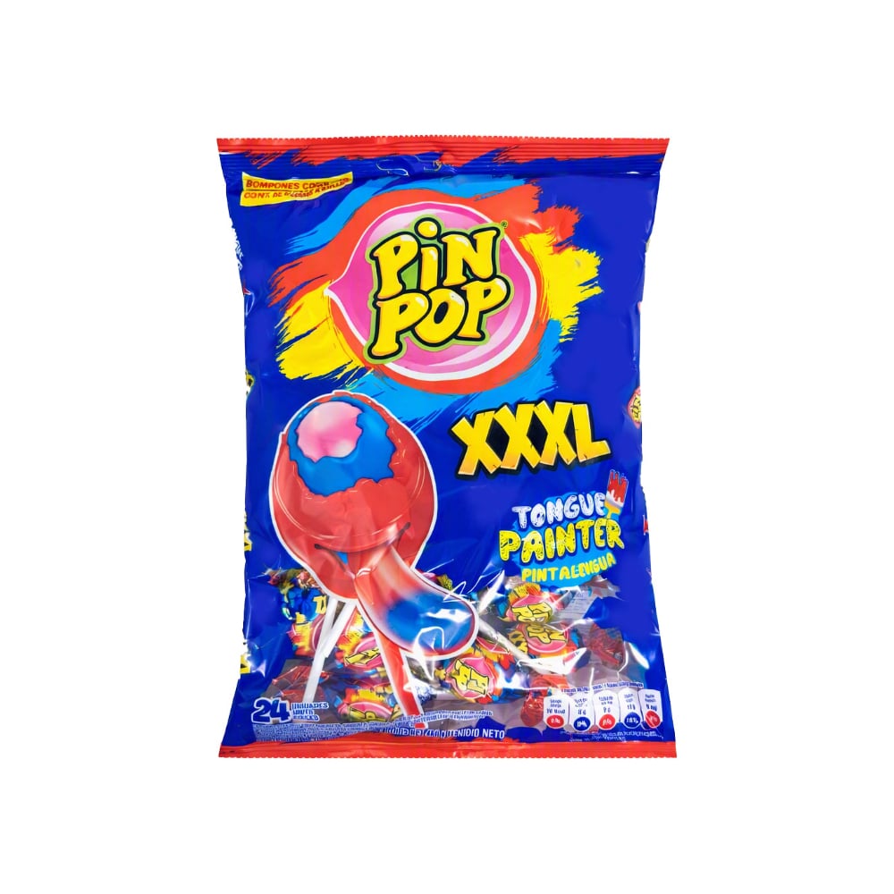 Paquete de Chupa chupa sabores surtidos XXXL Pin Pop (480 g / 16.93 oz) - Imagen 1