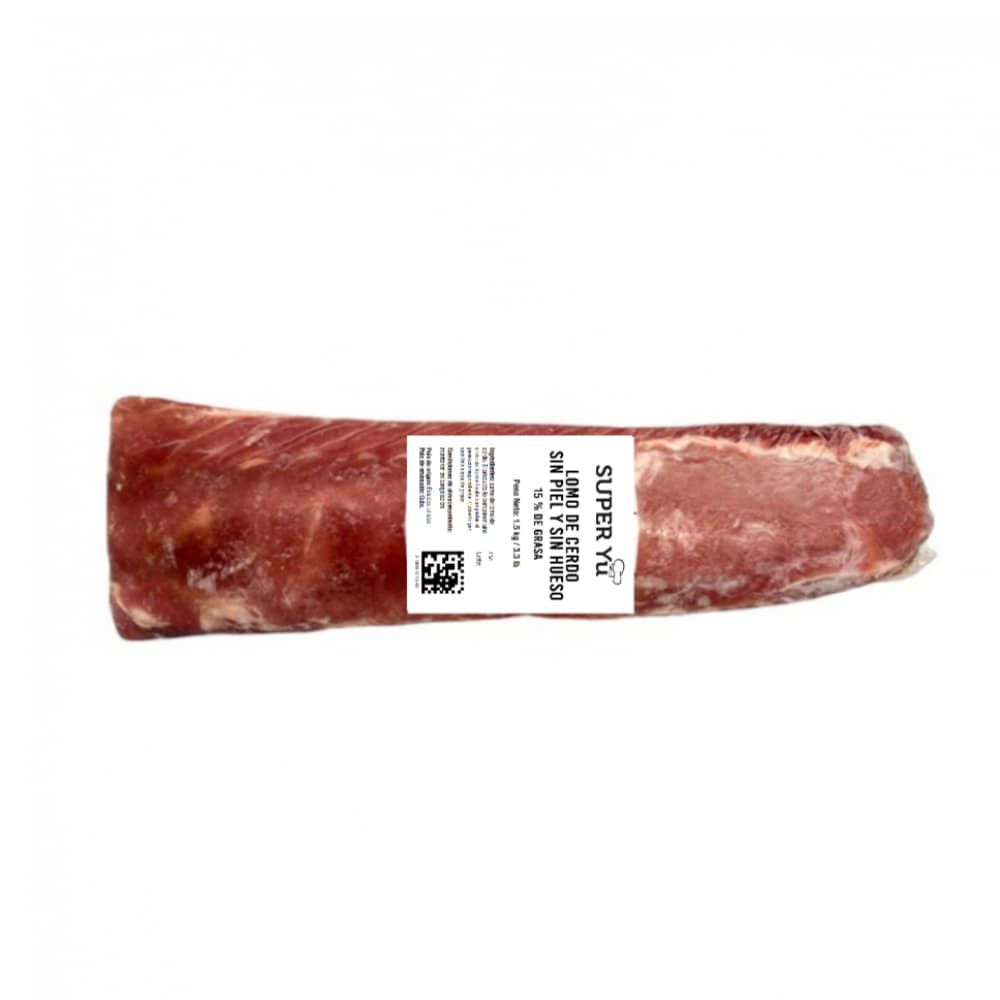 Lomo de cerdo sin piel y sin hueso Super Yu (1.5 kg / 3.3 lb) - Imagen 1