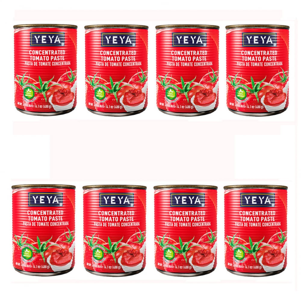 Pasta de tomate concentrada YEYA (8 x 400 g / 14.1 oz) - Imagen 1