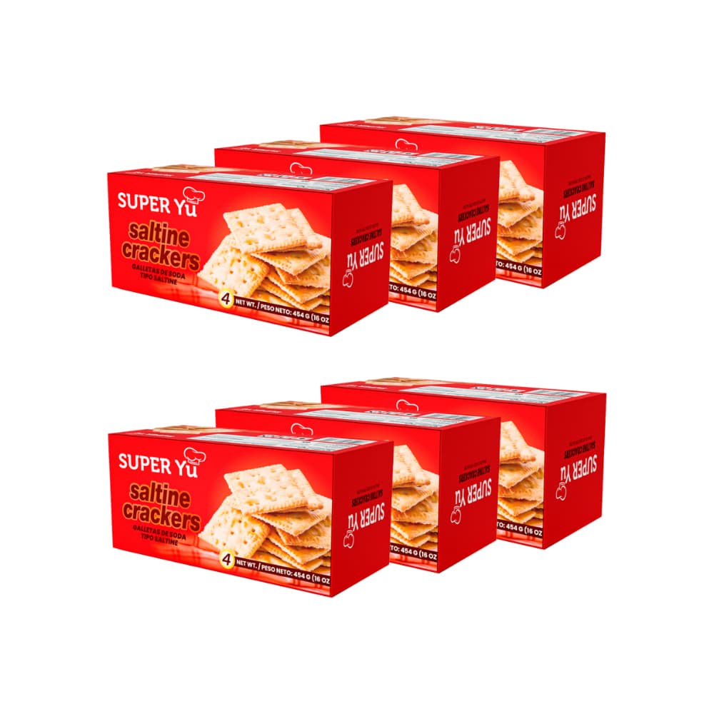 Galletas de soda tipo saltine Super Yu (6 x 454 g / 16 oz) - Imagen 1