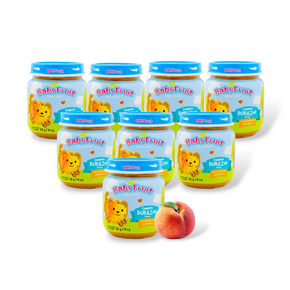 Compota de durazno Baby Fruit (8 x 113 g /4 oz) - Imagen 1