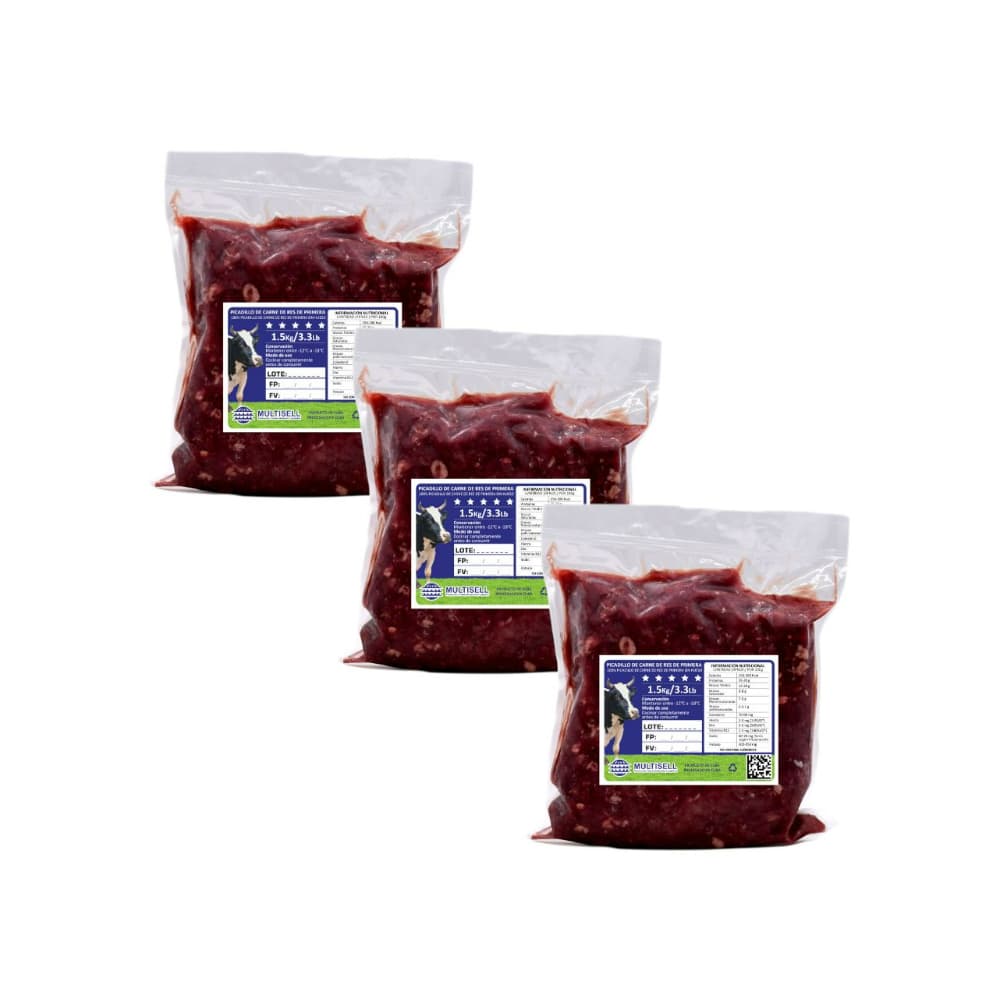 Picadillo de carne de res de primera Multisell (3 x 1.50 kg / 3.3 lb) - Imagen 1