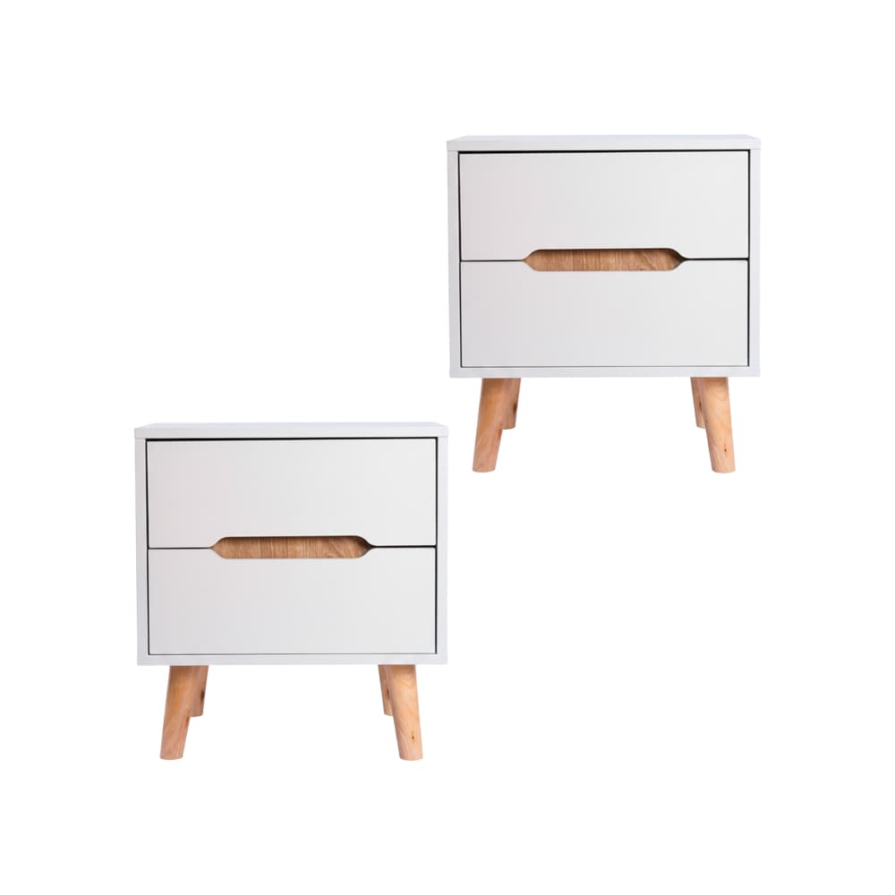 Mesita de noche con 2 gavetas (2U) Sail - Imagen 1