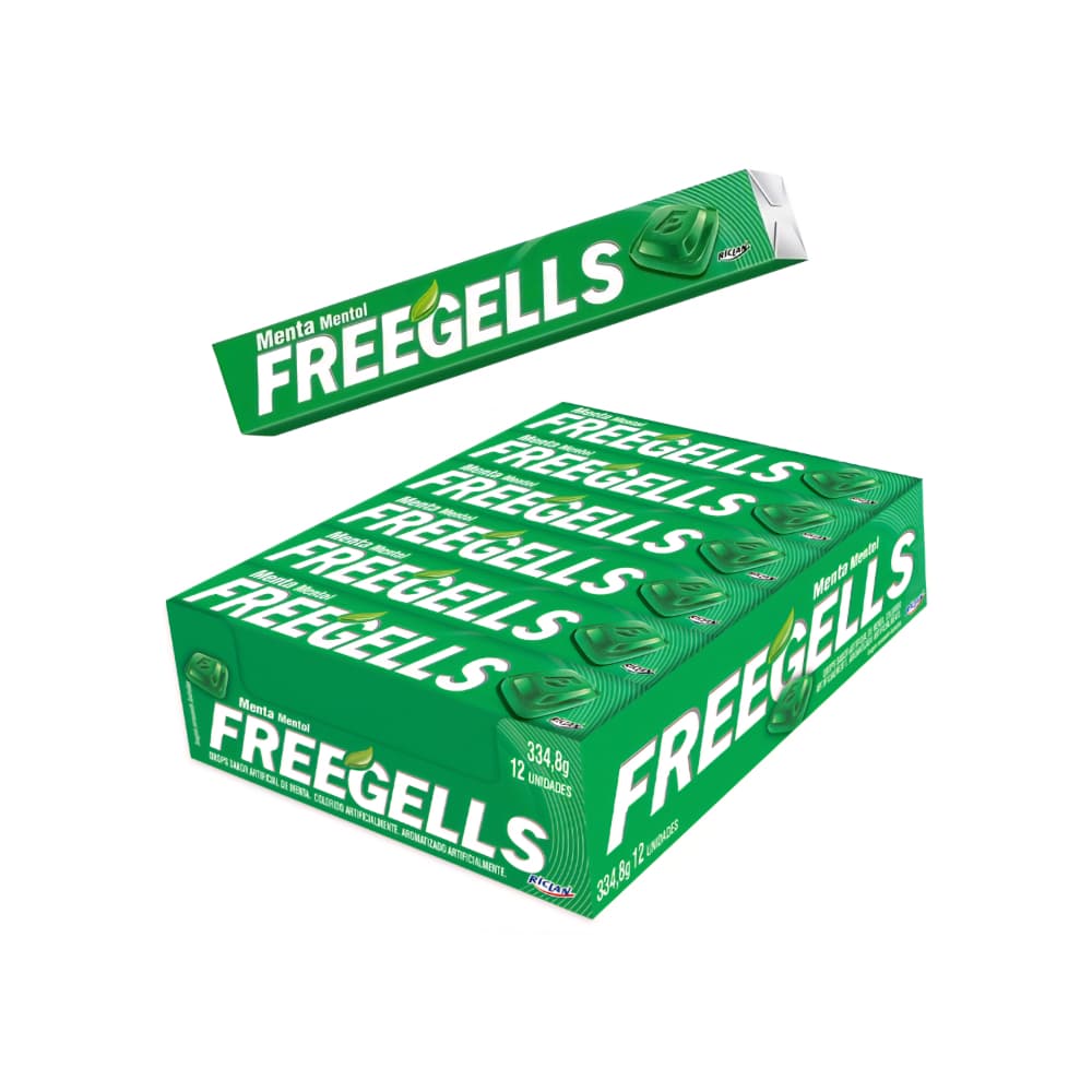 Caramelos duros sabor a menta y mentol Freegells (334.8 g / 11.80 oz) - Imagen 1