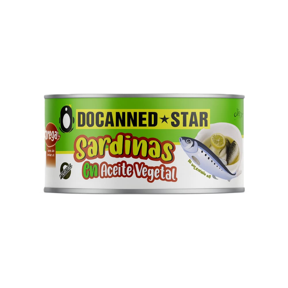 Sardinas en aceite vegetal Docanned Star (1000 g / 35.27 oz) - Imagen 1