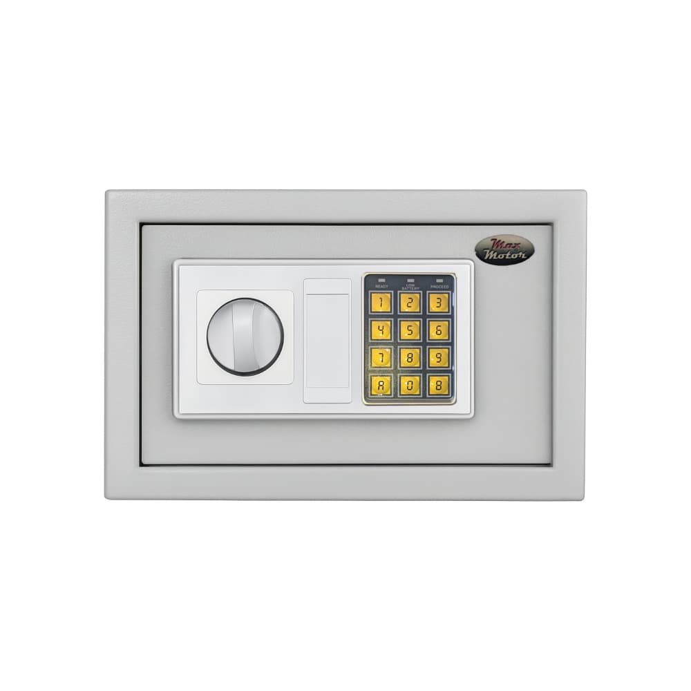 Caja de seguridad electrónica grande color gris Max Motor modelo 964-2104708 (35 L) - Imagen 1