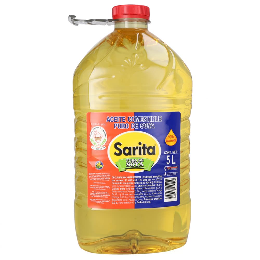 Aceite puro de soya Sarita (5 L) - Imagen 1