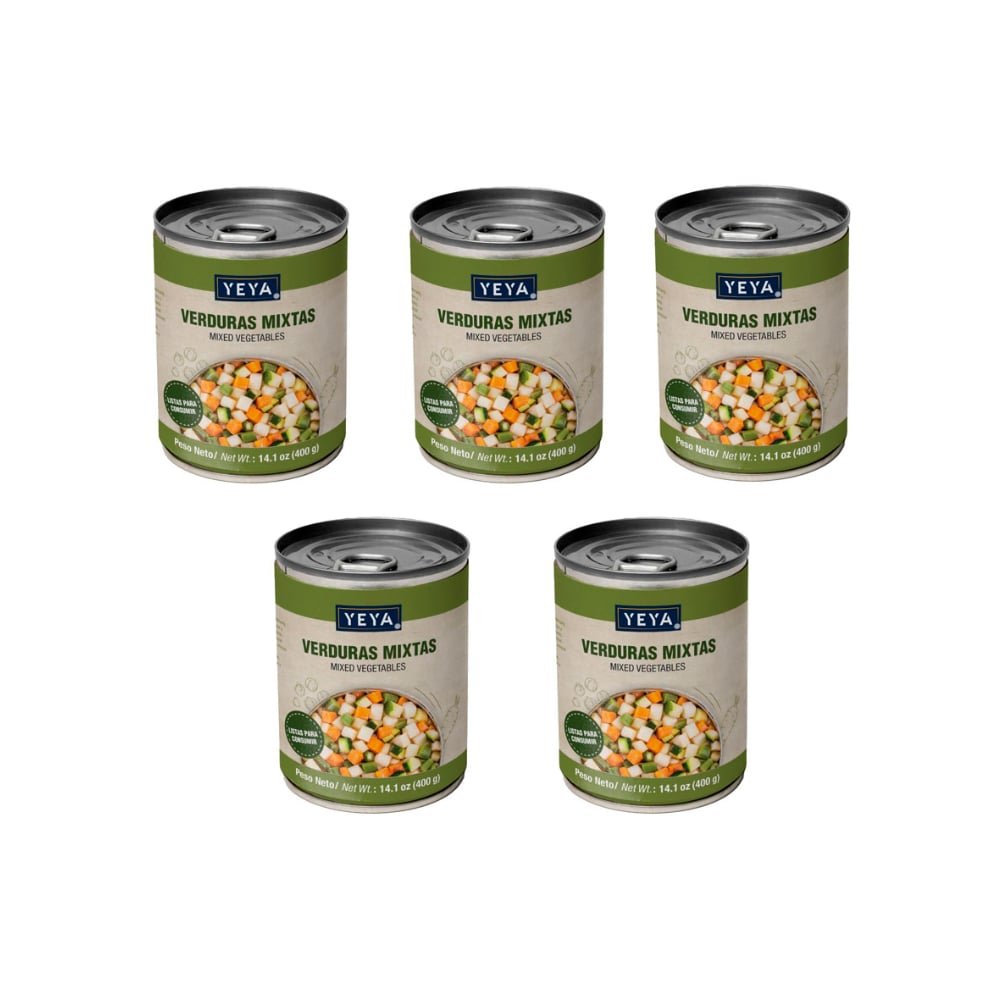 Verduras Mixtas YEYA (5 x 400 g / 14.1 oz) - Imagen 1