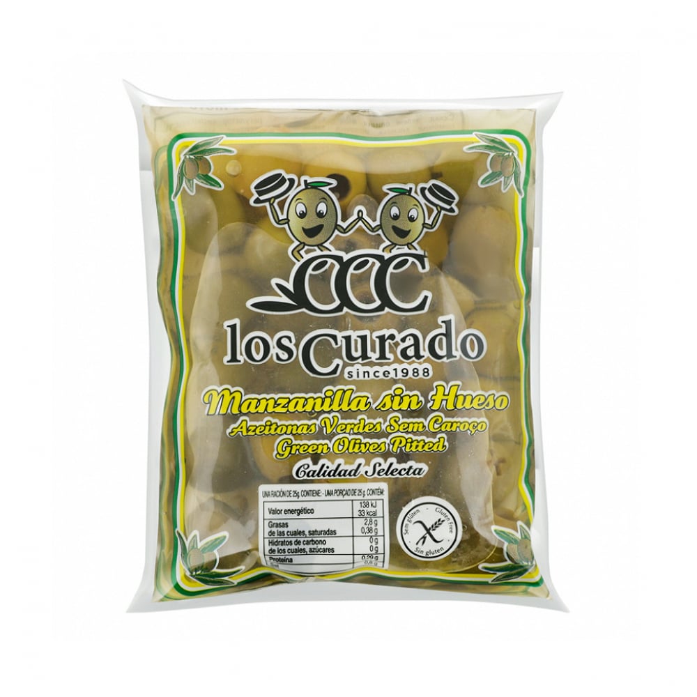 Aceitunas manzanilla sin hueso Los Curado (180 g / 6.34 oz) - Imagen 1