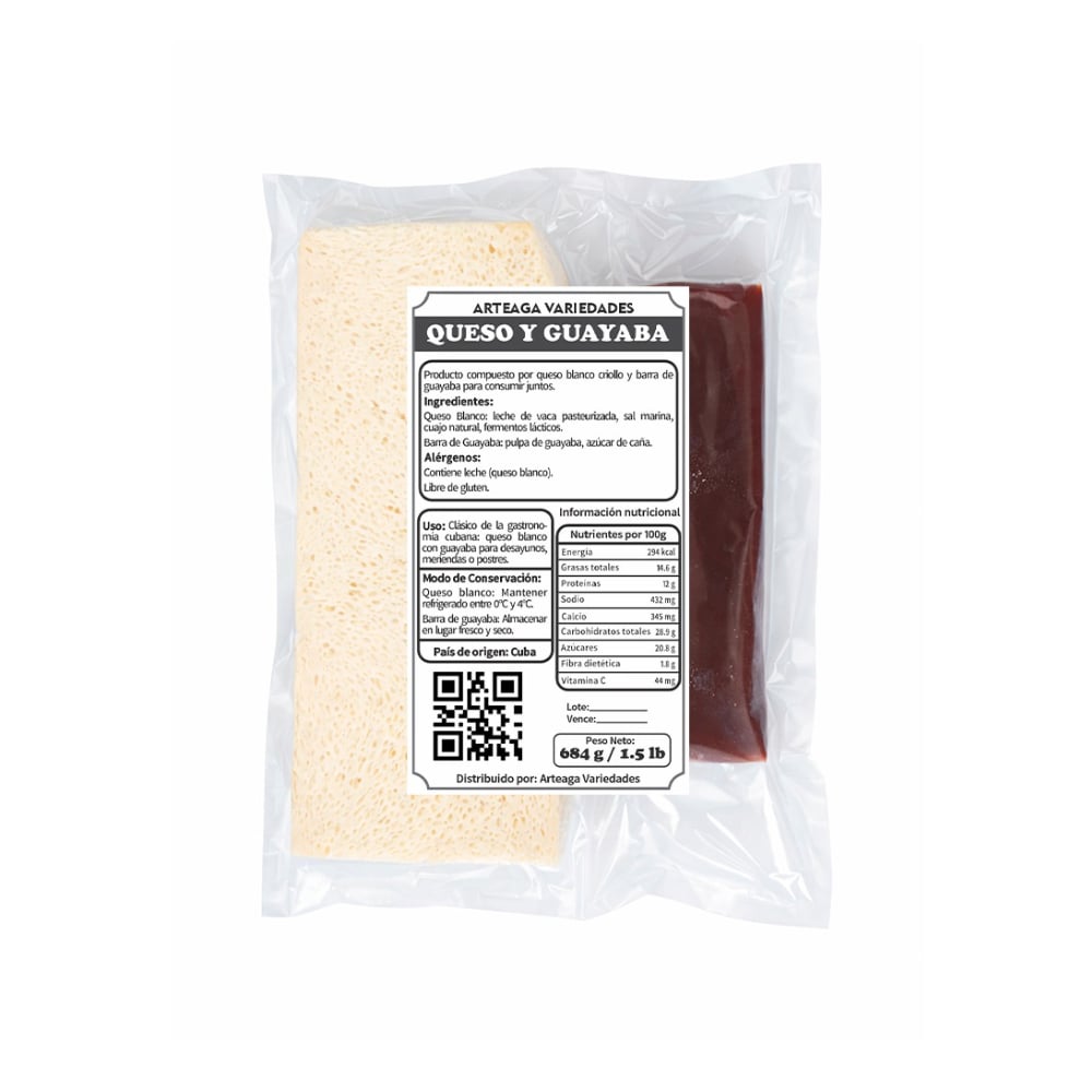 Queso y guayaba Arteaga Variedades (684 g / 1.5 lb) - Imagen 1