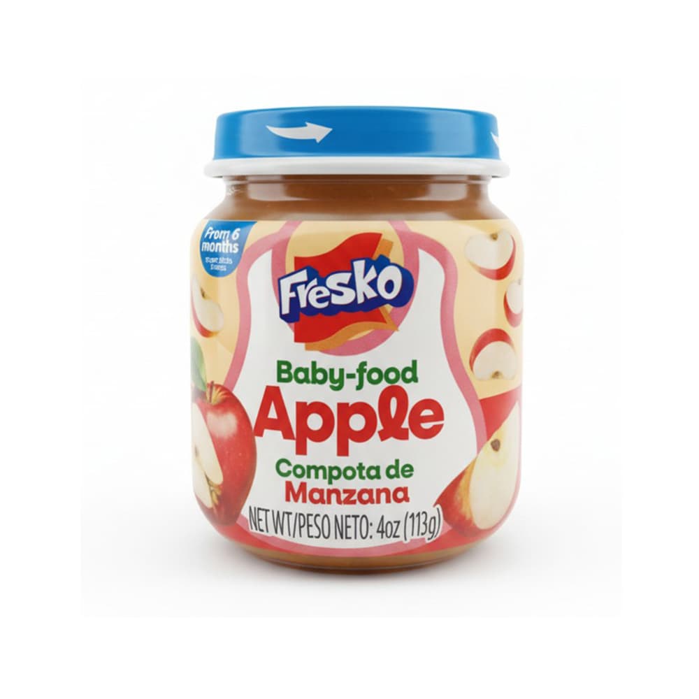Compota de manzana Fresko (113 g / 4 oz) - Imagen 1