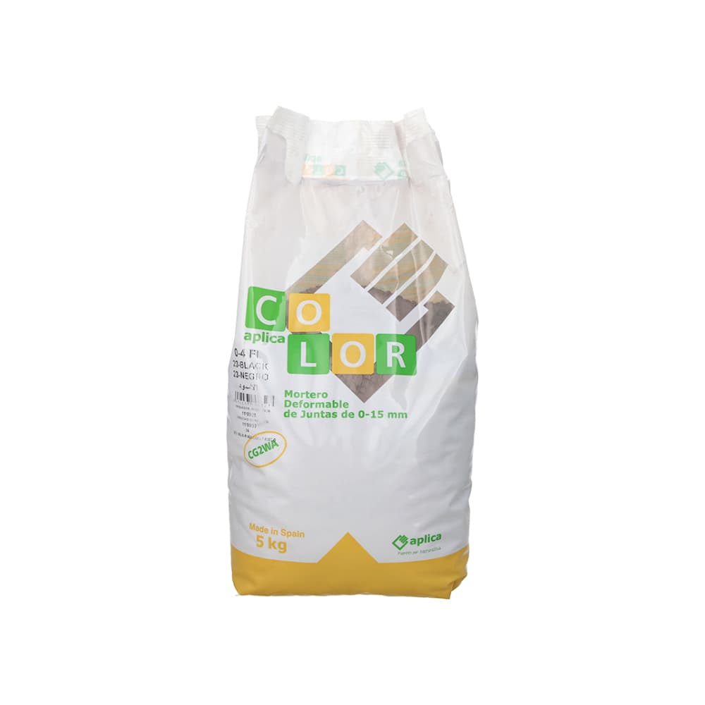 Cemento de cola para juntas color negro Aplicacolor (5 kg / 11 lb) - Imagen 1