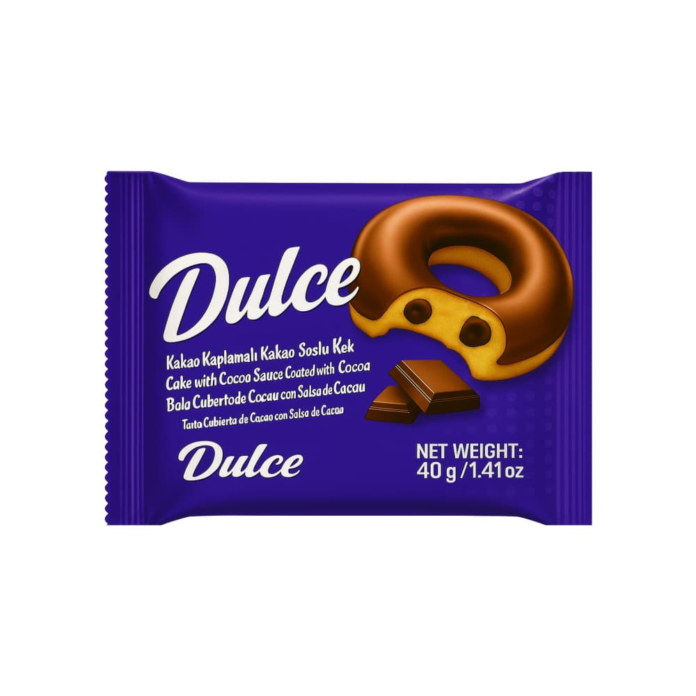 Dona cubierta de chocolate Dulce (40 g / 1.41 oz) - Imagen 1