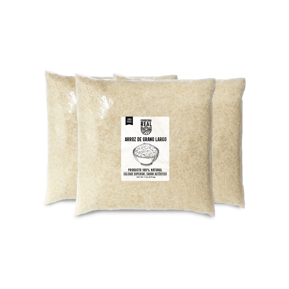 Arroz de grano largo Cosecha Real (3 x 3.17 kg / 7 lb) - Imagen 1