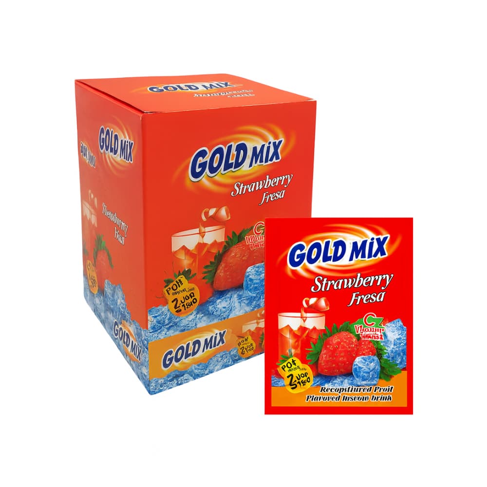 Refresco instantáneo sabor fresa Gold Mix Erdem (24 x 10 g) - Imagen 1