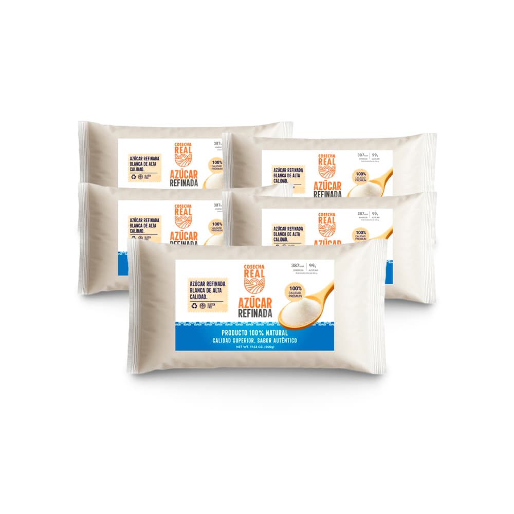 Azúcar blanca refinada Cosecha Real (5 x 500 g / 1.1 lb) - Imagen 1