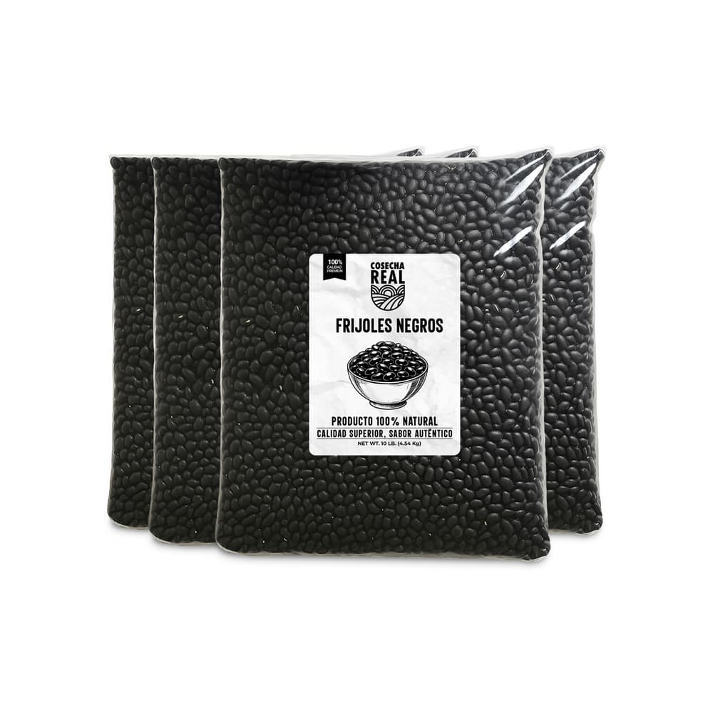 Frijoles negros Cosecha Real (4 x 4.54 kg / 10 lb) - Imagen 1