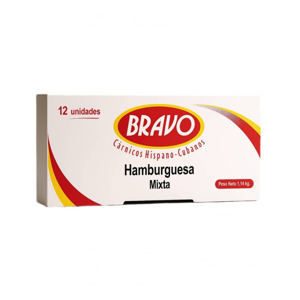 Hamburguesa mixta de cerdo y ave Bravo (1.14 kg / 2.51 lb) - Imagen 1