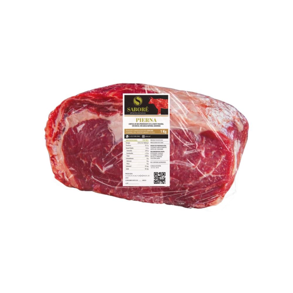 Pierna de res deshuesada Saboré (1 kg / 2.2 lb) - Imagen 1