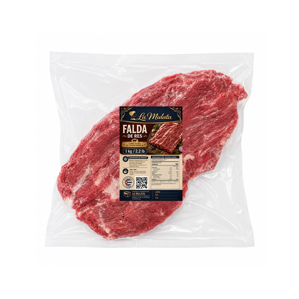Falda de res La Mulata (1 kg / 2.2 lb) - Imagen 1