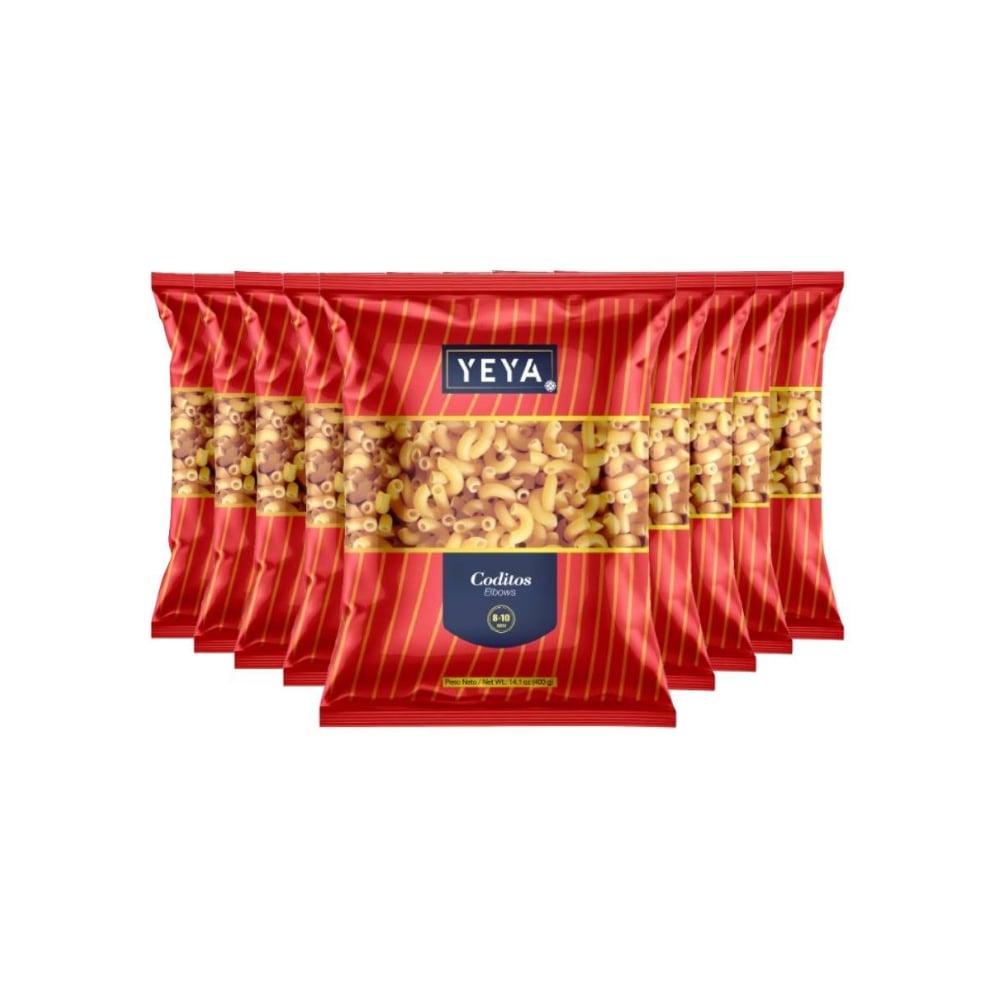 Coditos YEYA (9 x 400 g / 14.1 oz) - Imagen 1