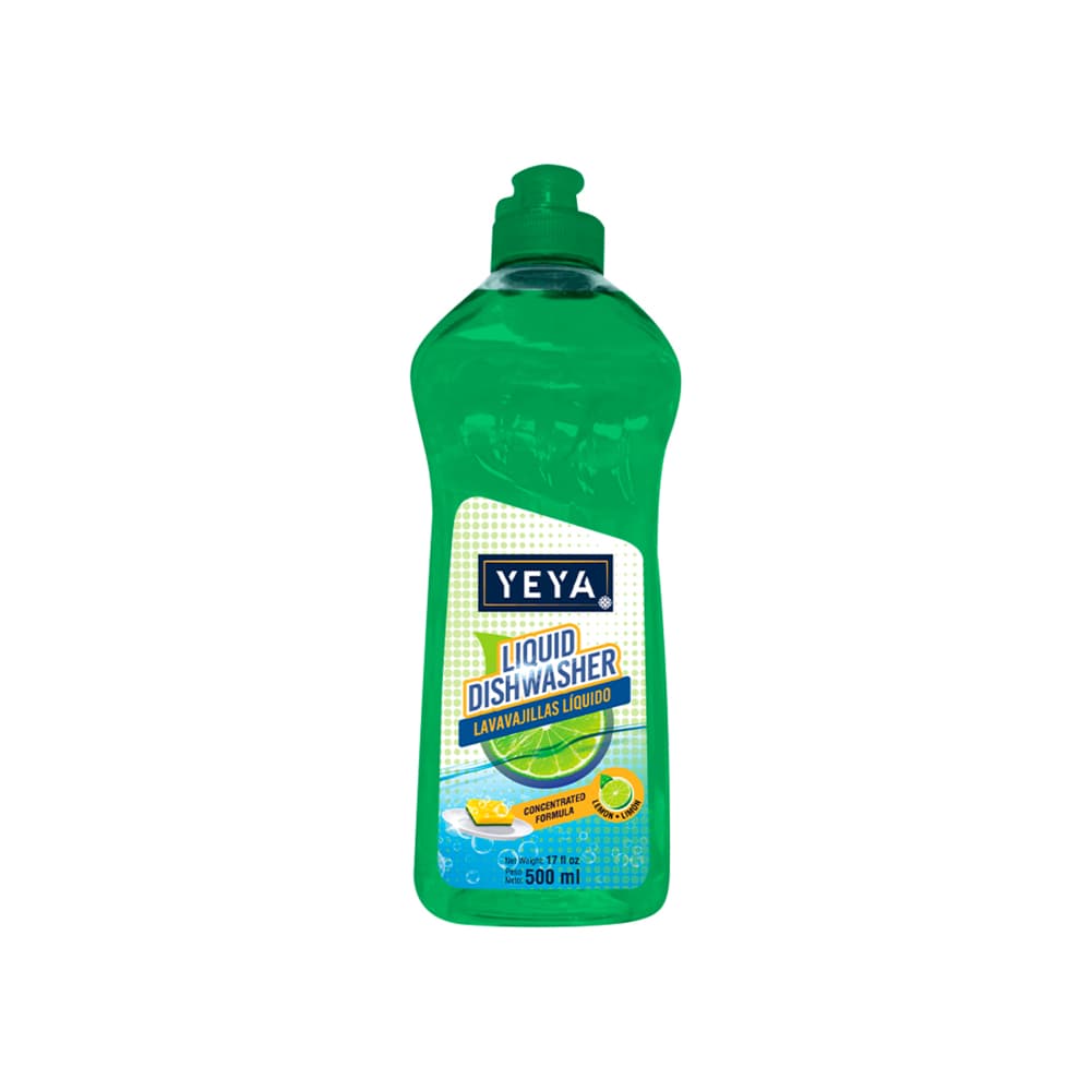 Lavavajillas líquido con aroma a limón fórmula concentrada Yeya (500 ml) - Imagen 1