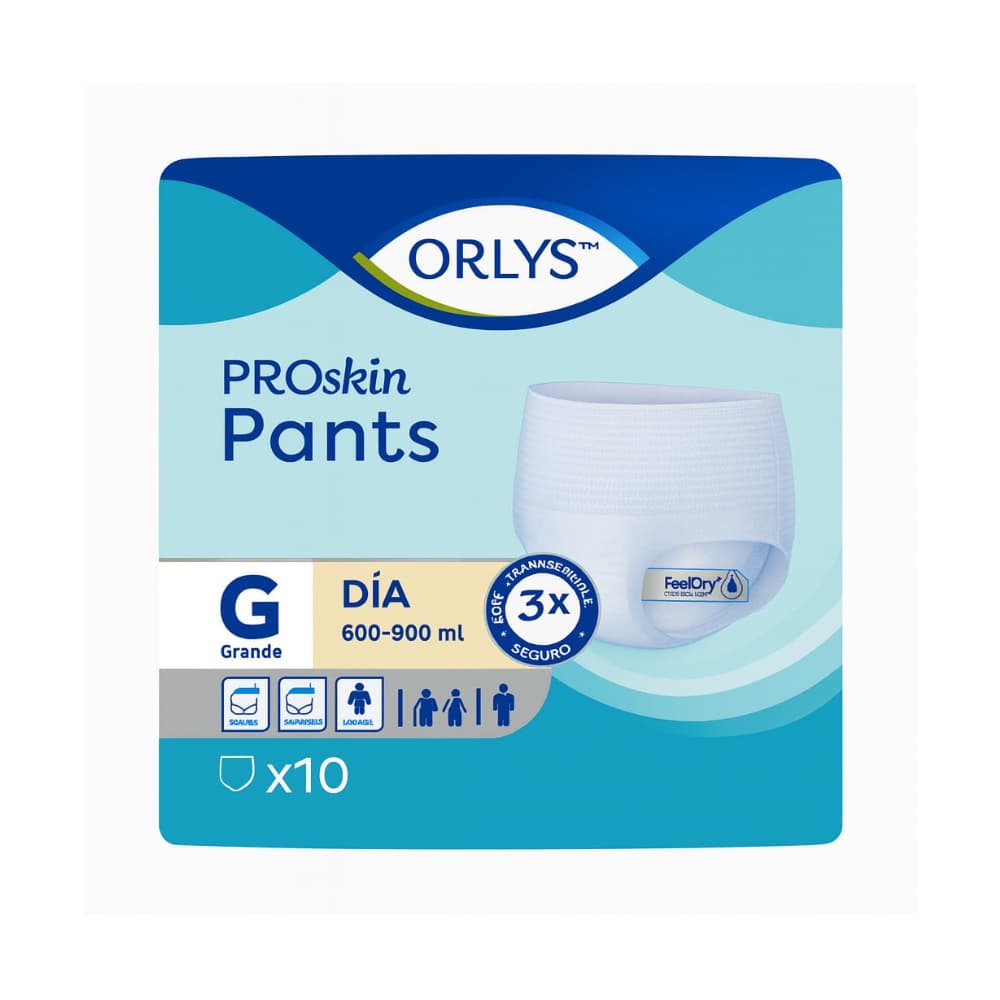 Pañales desechables para adultos talla G día Orlys (10 U) - Imagen 1