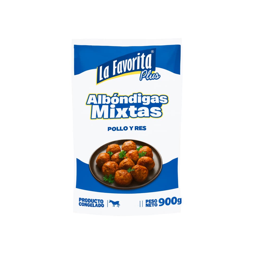 Albóndigas mixtas de pollo y res La Favorita Plus (900 g / 1.98 lb) - Imagen 1